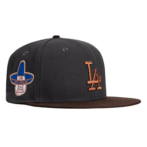 New Era 59Fifty Los Angeles Dodgers 1959 All Star Game Patch Hat - Graphite, Brown, Metallic Copper