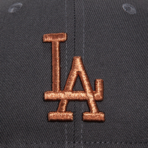 New Era 59Fifty Los Angeles Dodgers 1959 All Star Game Patch Hat - Graphite, Brown, Metallic Copper