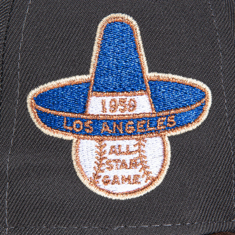 New Era 59Fifty Los Angeles Dodgers 1959 All Star Game Patch Hat - Graphite, Brown, Metallic Copper