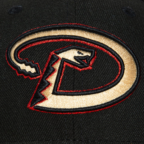 New Era 59Fifty Arizona Diamondbacks 25th Anniversary Patch D Hat - Black, Tan, Sedona Red