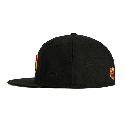 New Era 59Fifty San Francisco 49ers 30th Anniversary Champions Patch Hat - Black, Red, Metallic Gold