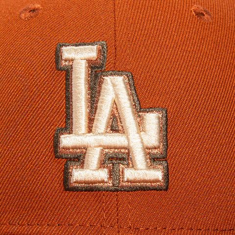 New Era 59Fifty Campfire Los Angeles Dodgers 50th Anniversary Stadium Patch Hat - Burnt Orange