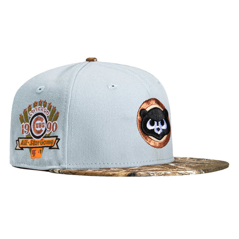 New Era 59Fifty Chicago Cubs 1990 All Star Game Patch Hat - Grey, Realtree