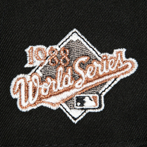 New Era 59Fifty Los Angeles Dodgers 1988 World Series Patch Hat - Black, Ivory, Metallic Copper