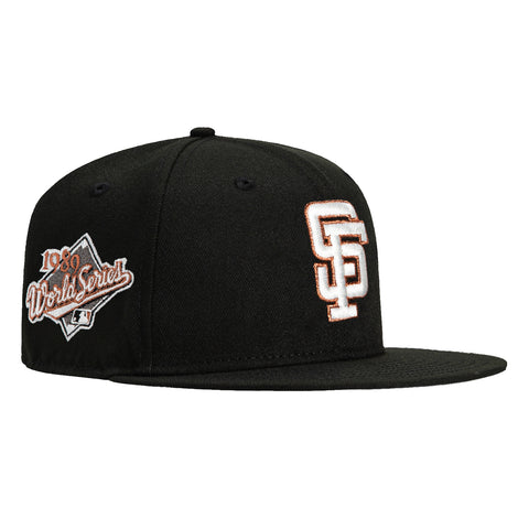 New Era 59Fifty San Francisco Giants 1989 World Series Patch Hat - Black, Ivory, Metallic Copper