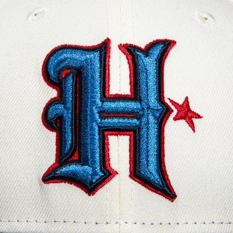 New Era 59Fifty Houston Texans Logo Patch H Hat - White, Navy