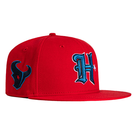 New Era 59Fifty Houston Texans Logo Patch H Hat - Red