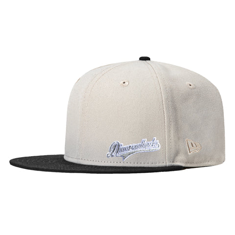 New Era 59Fifty Flawless Script Arizona Diamondbacks Inaugural Patch Hat - Stone, Black