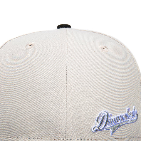 New Era 59Fifty Flawless Script Arizona Diamondbacks Inaugural Patch Hat - Stone, Black