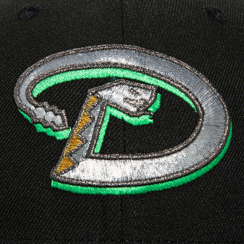 New Era 59Fifty Arizona Diamondbacks Inaugural Patch D Hat - Black, Green, Metallic Silver