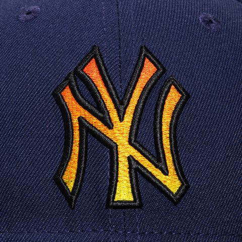 New Era 59Fifty New York Yankees 1999 World Series Patch Gradient Hat - Light Navy, Black