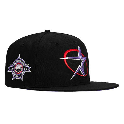 New Era 59Fifty Houston Astros 25th Anniversary Stadium Patch Hat - Black, Purple, Red