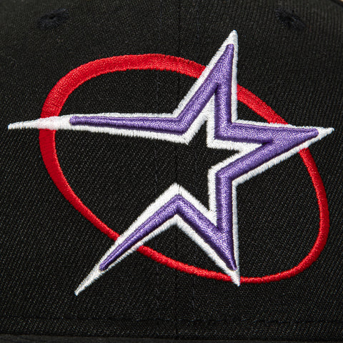 New Era 59Fifty Houston Astros 25th Anniversary Stadium Patch Hat - Black, Purple, Red