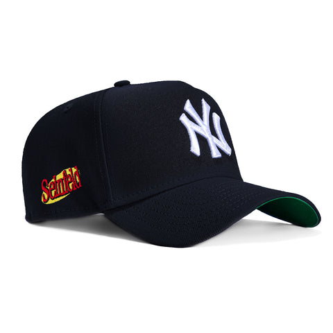 New Era 9Forty A-Frame New York Yankees Seinfeld Patch Snapback Hat - Navy