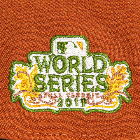 New Era 9Forty A-Frame Campfire Pack St Louis Cardinals 2011 World Series Patch Snapback Hat - Burnt Orange, Brown