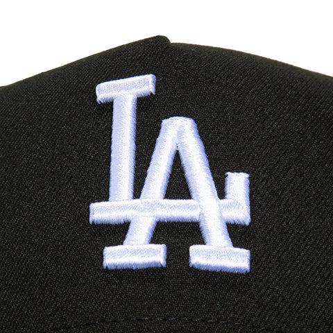 New Era 9Forty A-frame Cookies and Cream Los Angeles Dodgers 50th Anniversary Patch Hat - Black