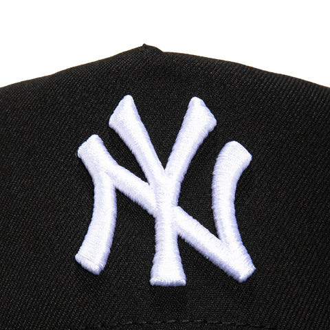 New Era 9Forty A-frame New York Yankees Snapback Hat - Black, White