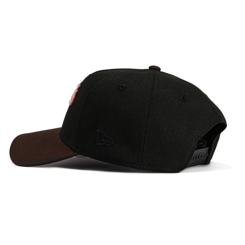 New Era 9Forty A-Frame Arizona Diamondbacks Inaugural Patch Snapback Script Hat - Black, Brown