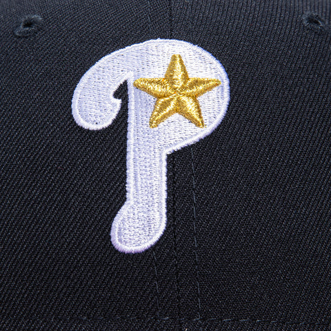 New Era 59Fifty Denim Pack Philadelphia Phillies 1996 All Star Game Patch Hat - Navy, Denim Cardinal