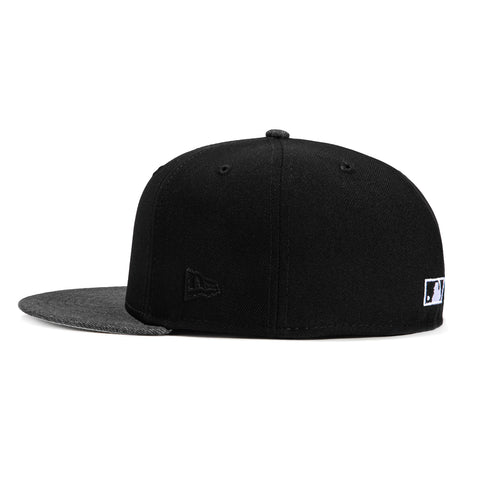 New Era 59Fifty Denim Pack Chicago White Sox 95th Anniversary Patch Hat - Black, Denim Graphite