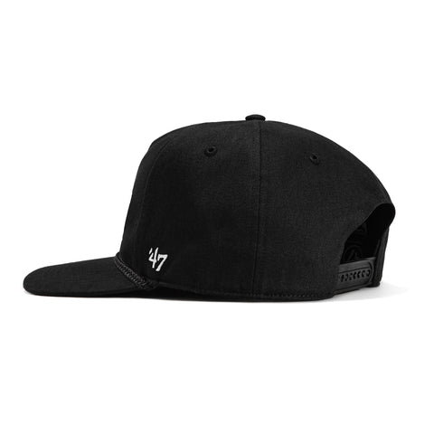 47 Brand Hitch San Francisco 49ers Snapback Rope Faithful to the Bay Script Hat - Black