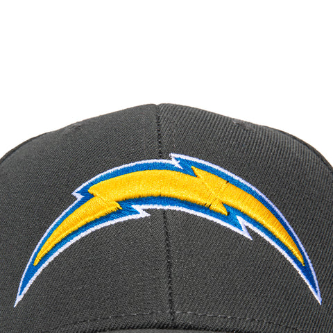 47 Brand Los Angeles Chargers MVP Adjustable Velcro Hat - Charcoal