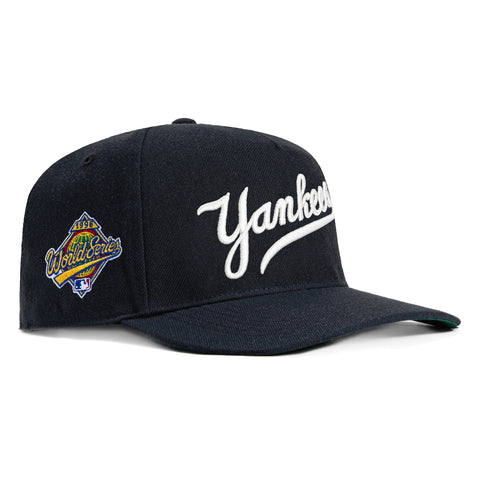 47 Brand Hitch New York Yankees 1996 World Series Patch Snapback Script Hat - Navy