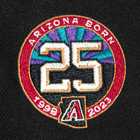 47 Brand Arizona Diamondbacks 25th Anniversary Patch MVP Snapback Hat - Black