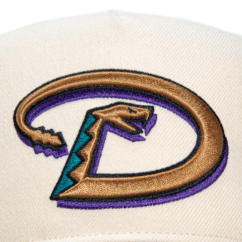 47 Brand Hitch Arizona Diamondbacks Inaugural Patch Snapback D Hat - Stone, Navy