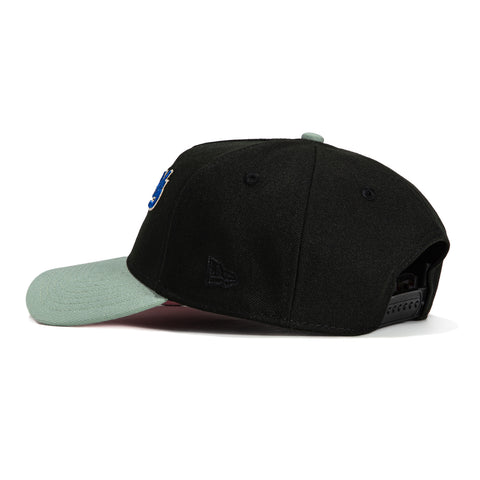 New Era 9Forty A-Frame Arizona Diamondbacks Inaugural Patch Script Snapback Hat - Black, Everest Green