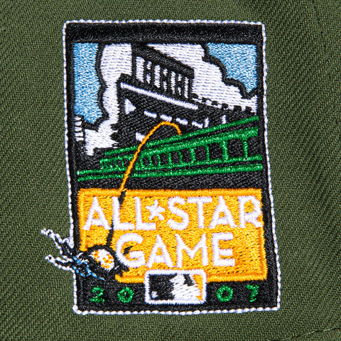 New Era 9Forty A-Frame San Francisco Giants 2007 All Star Game Patch Orange Snapback Hat - Olive