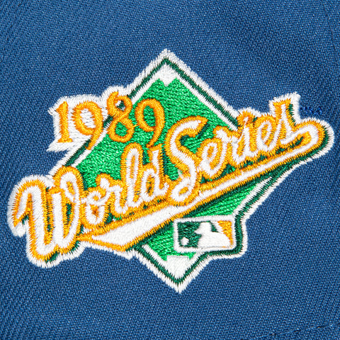 New Era 9Forty A-Frame San Francisco Giants 1989 World Series Patch Orange Snapback Hat - Indigo, Green