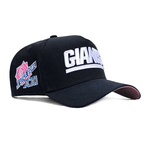 New Era 9Forty A-Frame New York Giants 1987 Super Bowl Patch Word Snapback Hat - Navy