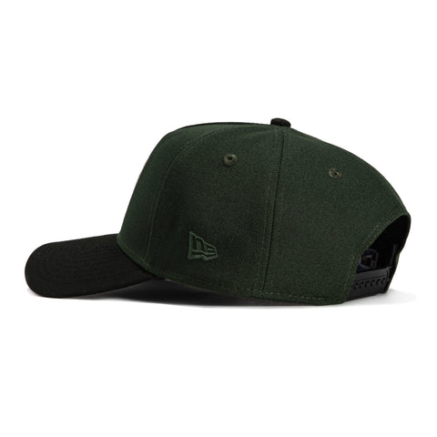 New Era 9Forty A-Frame Seattle Mariners 35th Anniversary Patch Snapback M Hat - Green, Black