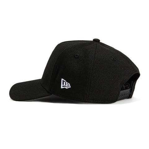 New Era 9Forty A-Frame Los Angeles Dodgers 60th Anniversary Patch Snapback Upside Down Hat - Black, White