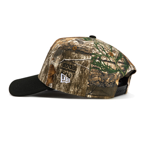 New Era 9Forty A-Frame Los Angeles Dodgers Snapback Upside Down Hat - Realtree, Black