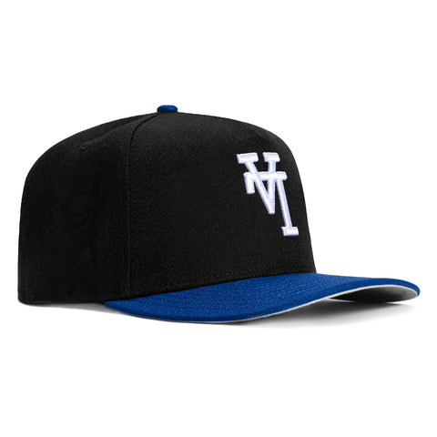 New Era 9Fifty A-Frame Los Angeles Dodgers Snapback Upside Down Hat - Black, Royal