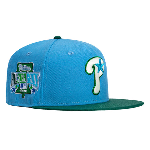 New Era 59Fifty Philadelphia Phillies 1996 All Star Game Patch Alternate Hat - Light Blue, Green