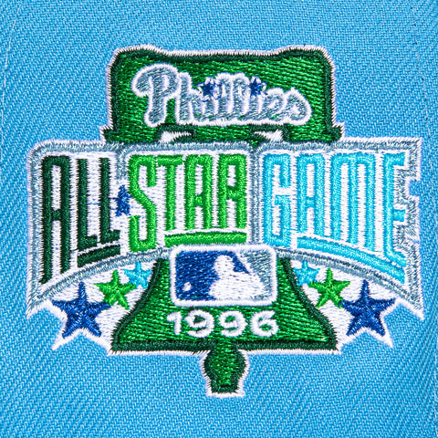 New Era 59Fifty Philadelphia Phillies 1996 All Star Game Patch Alternate Hat - Light Blue, Green