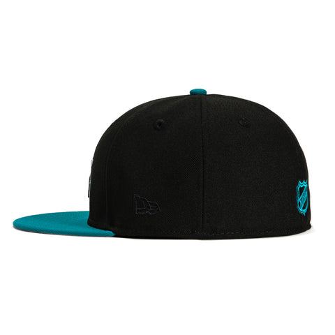 New Era 59Fifty San Jose Sharks Logo Patch Hat - Black, Teal