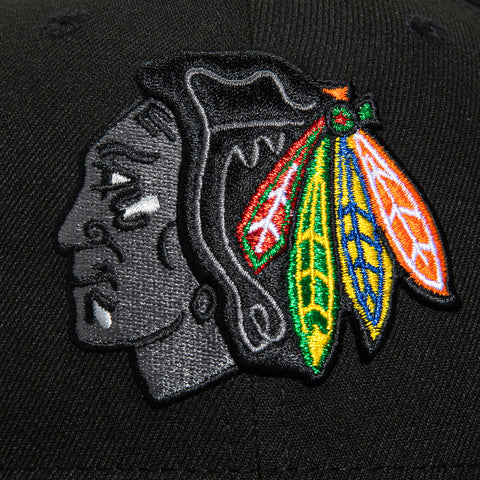 New Era 59Fifty Chicago Blackhawks 1991 All Star Game Patch Hat - Black