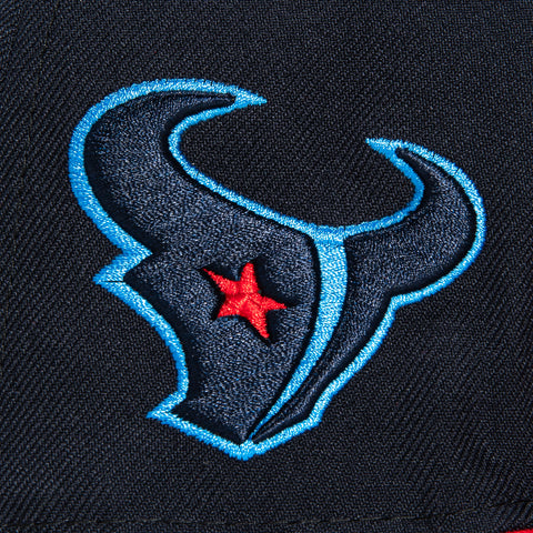 New Era 59Fifty Houston Texans Logo Patch H Hat - Navy, Red