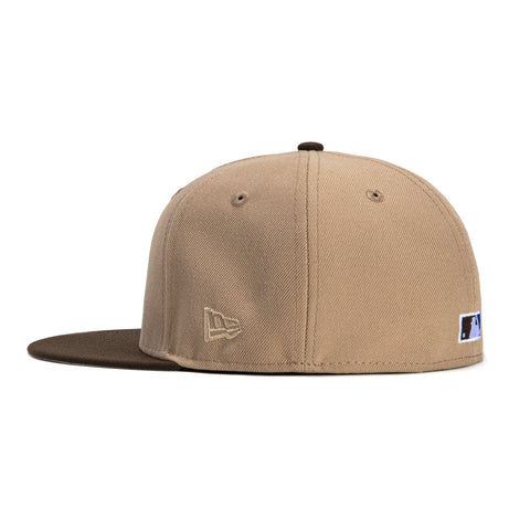 New Era 59Fifty Los Angeles Dodgers 40th Anniversary Stadium Patch Upside Down Hat - Khaki, Brown