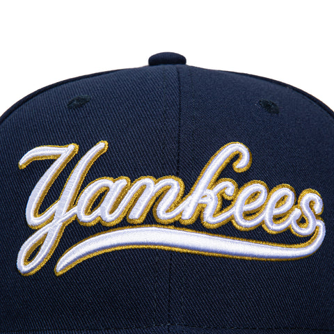 Mitchell & Ness Anaheim New York Yankees 1998 World Series Patch Script Hat - Navy