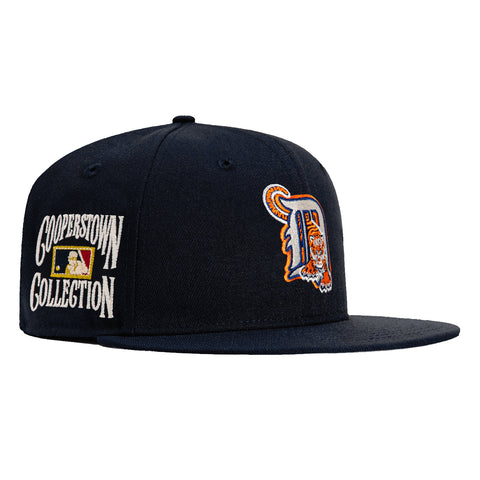 New Era 59Fifty Detroit Tigers Cooperstown Collection Patch Hat - Navy