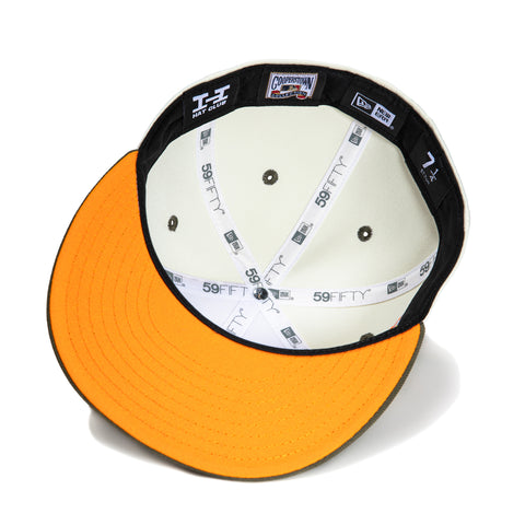 New Era 59Fifty Philadelphia Phillies 100th Anniversary Patch Cascade Hat - White, Olive, Orange