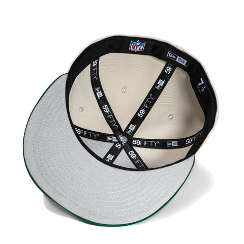 New Era 59Fifty City Stone Dome Green Bay Packers Logo Patch Hat - Stone, Green