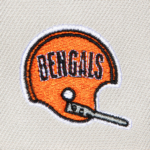 New Era 59Fifty City Stone Dome Cincinnati Bengals Logo Patch Hat - Stone, Black