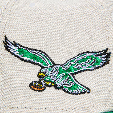 New Era 59Fifty City Stone Dome Philadelphia Eagles Logo Patch Hat - Stone, Kelly