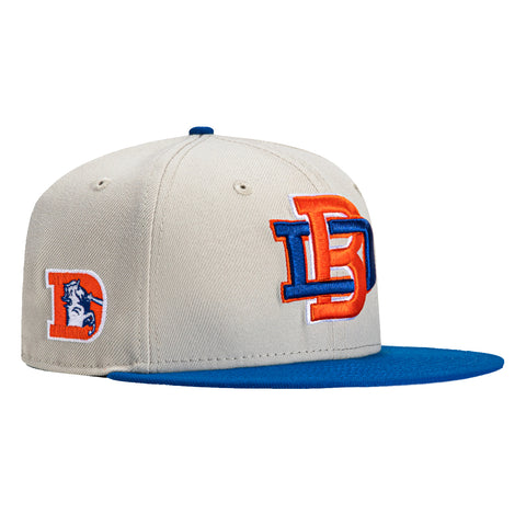 New Era 59Fifty City Stone Dome Denver Broncos Logo Patch Hat - Stone, Royal